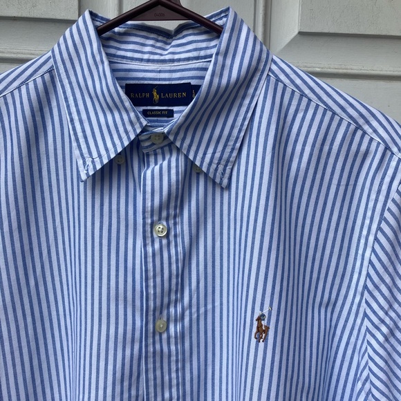 RL Striped Button Up - Picture 4 of 9
